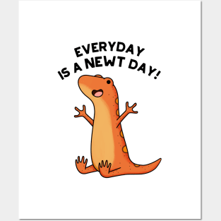 Newt Day Funny Animal Pun Posters and Art